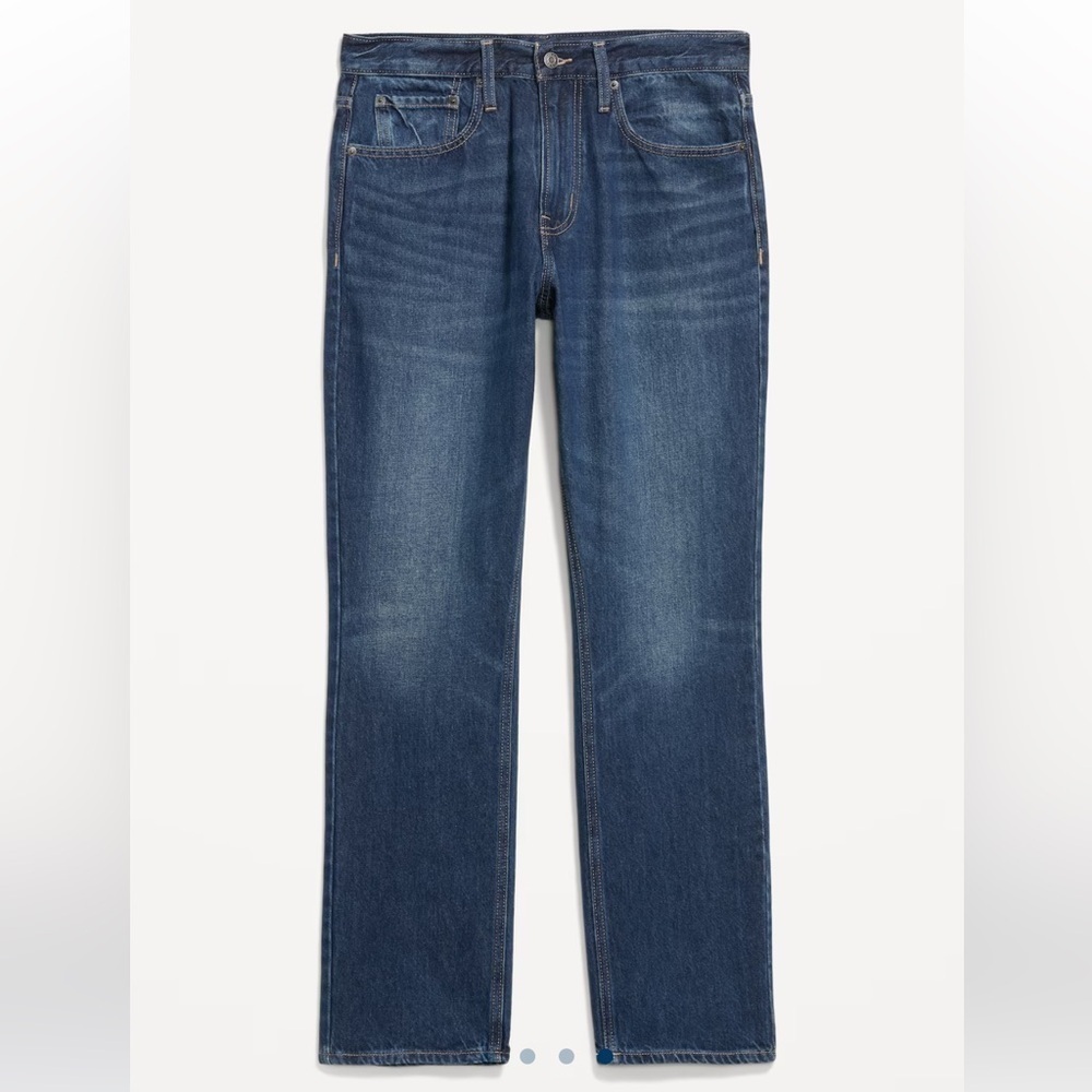 NWT Old Navy Blue Straight Jeans Classic Style Size 30/30